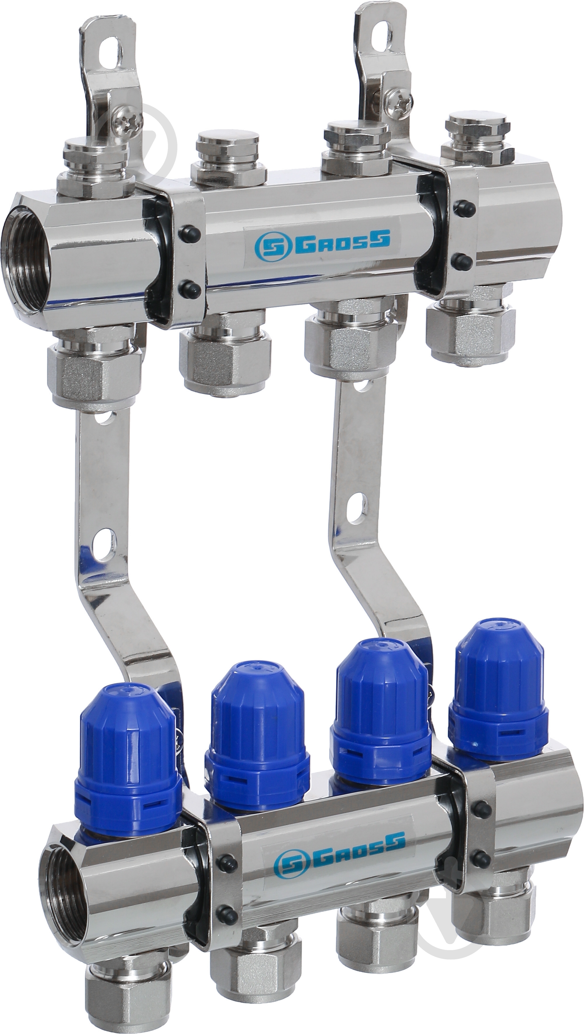 Коллектор Gross 8503 1"-3/4"- 4 выхода - фото 1 Коллектор Gross 8503 1"-3/4"- 4 выхода - фото 1