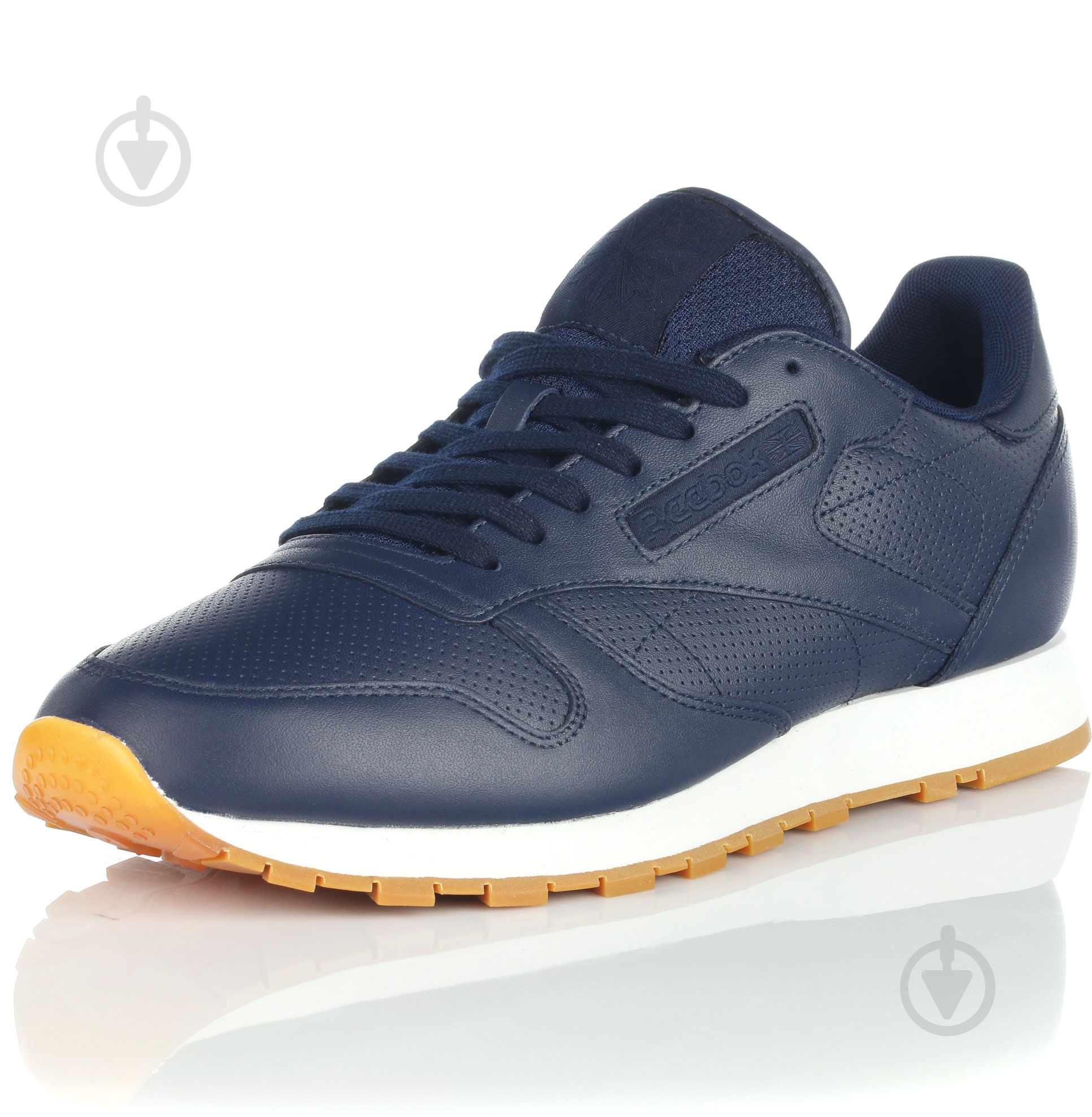Кроссовки мужские летние Reebok CL Leather PG BD1641 р.41 синие - фото 2 Кроссовки мужские летние Reebok CL Leather PG BD1641 р.41 синие - фото 2