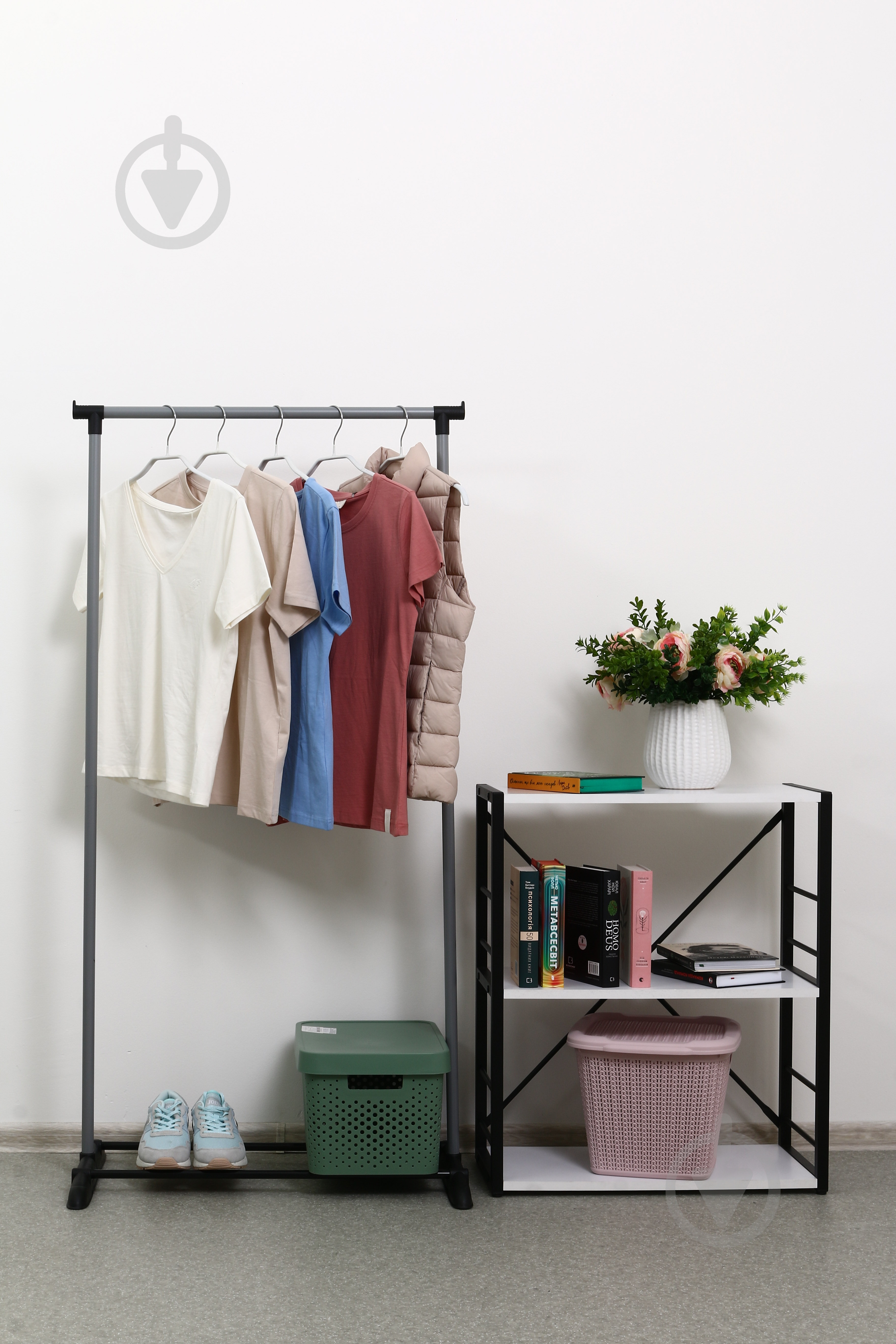 Тримач для одягу Union Chance 710x420x1400 мм срібний - фото 6