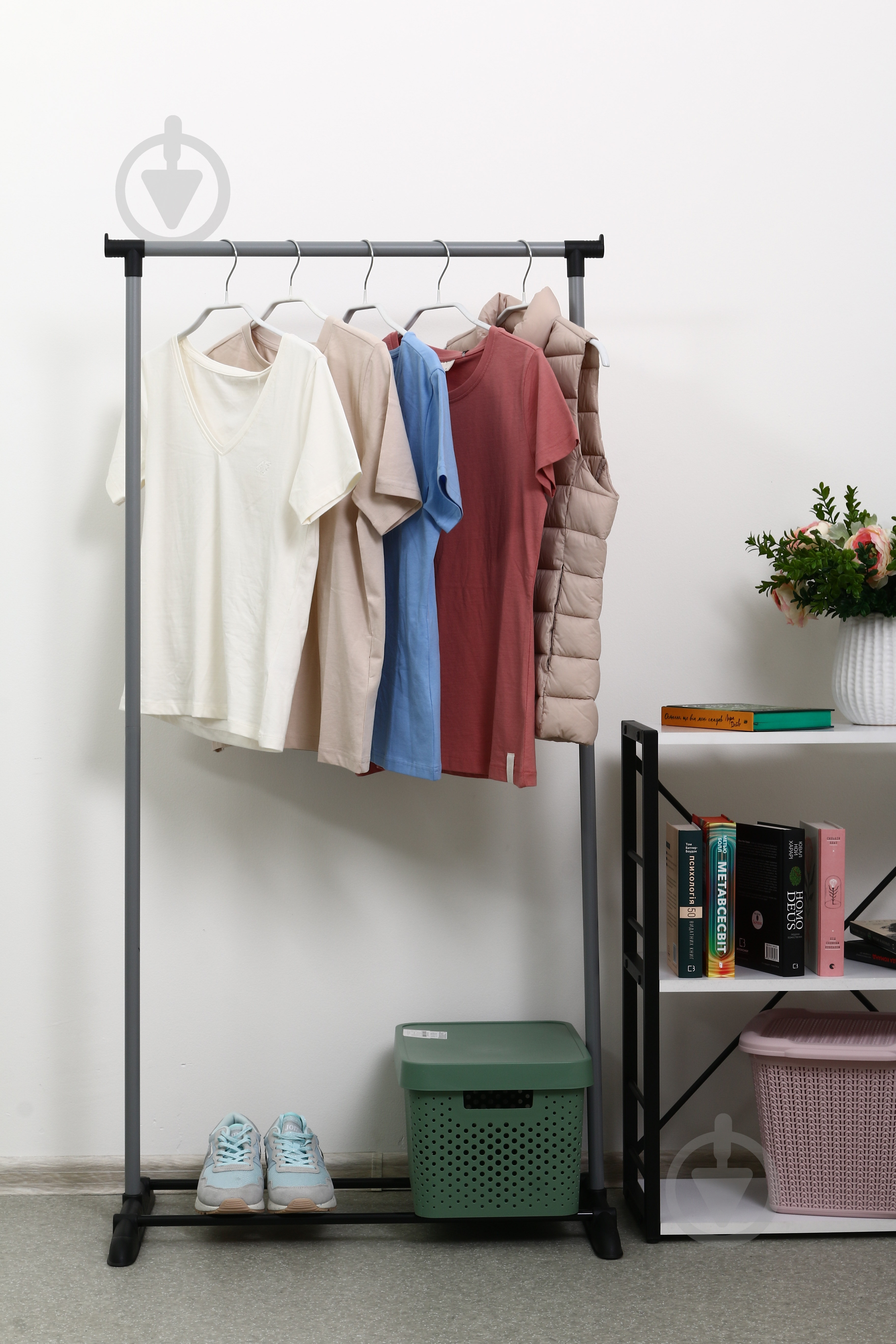 Тримач для одягу Union Chance 710x420x1400 мм срібний - фото 7