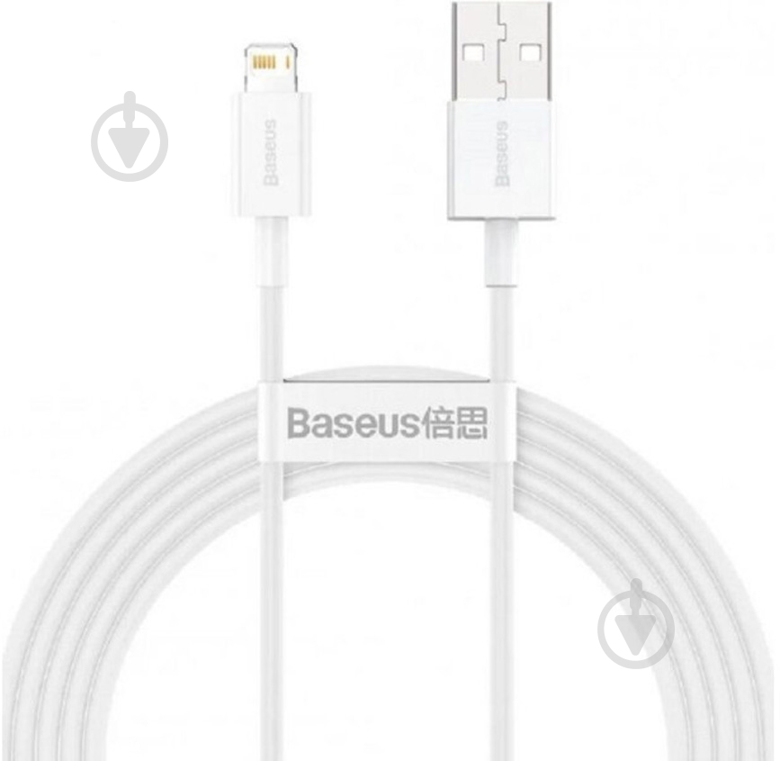 Кабель BASEUS USB to Lightning 2.4A (CALYS-C02) 2 м білий (992719) - фото 1