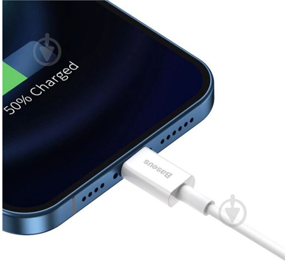 Кабель BASEUS USB to Lightning 2.4A (CALYS-C02) 2 м білий (992719) - фото 11