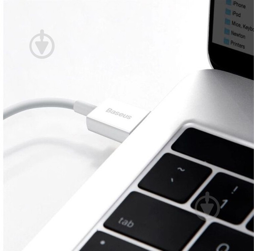 Кабель BASEUS USB to Lightning 2.4A (CALYS-C02) 2 м білий (992719) - фото 10