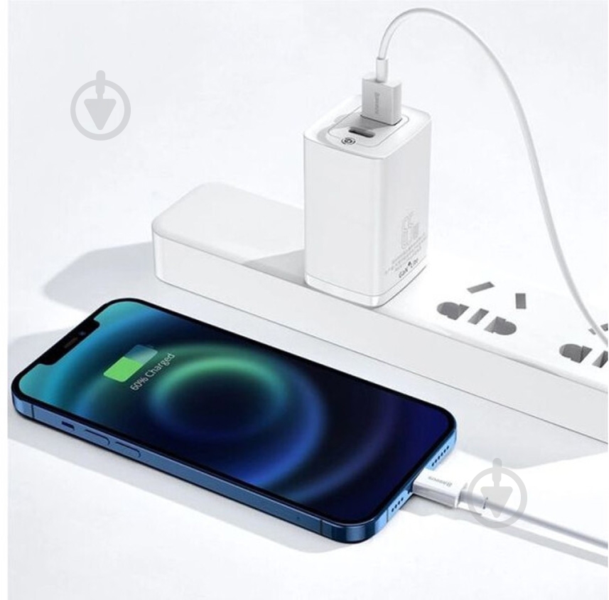 Кабель BASEUS USB to Lightning 2.4A (CALYS-C02) 2 м білий (992719) - фото 12
