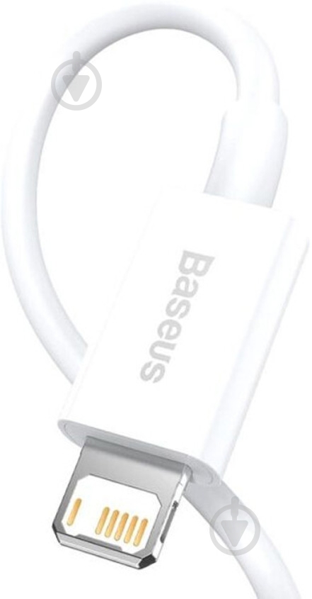 Кабель BASEUS USB to Lightning 2.4A (CALYS-C02) 2 м білий (992719) - фото 3