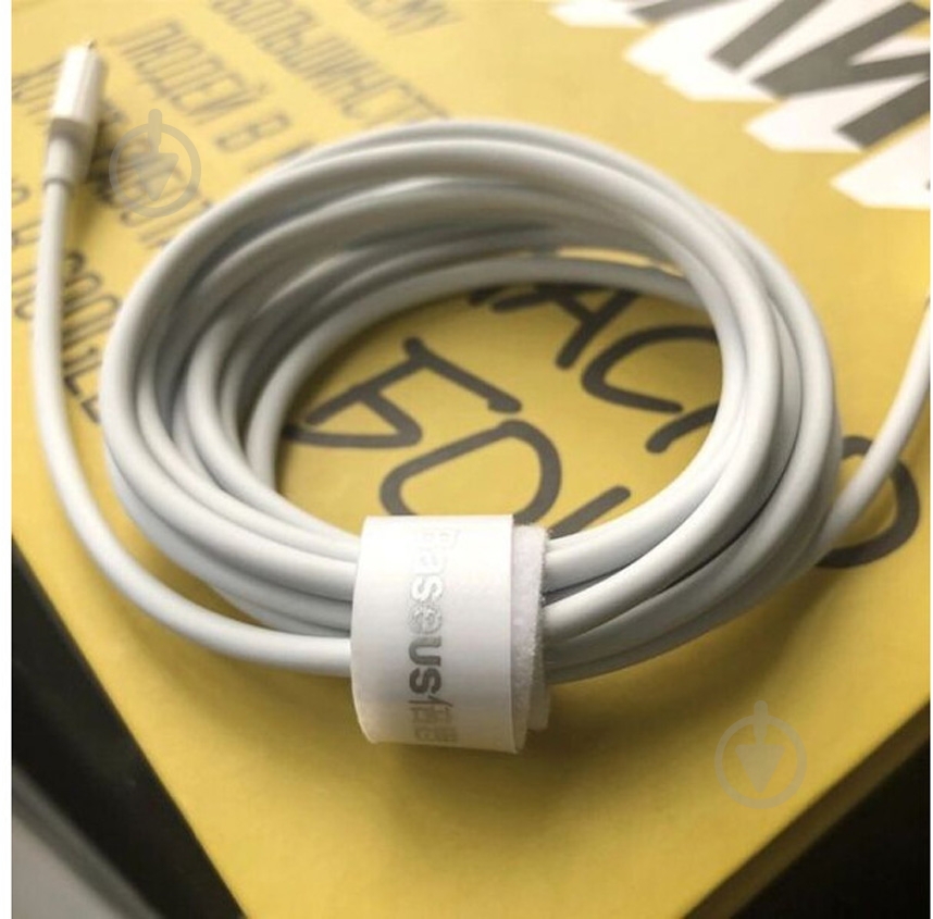Кабель BASEUS USB to Lightning 2.4A (CALYS-C02) 2 м білий (992719) - фото 7