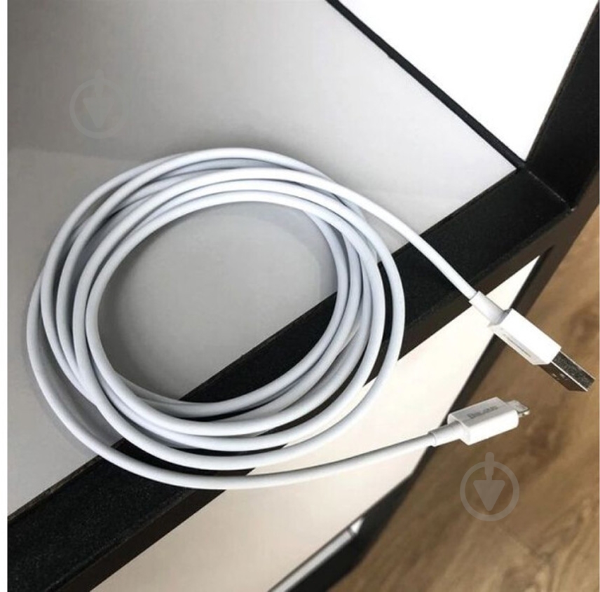 Кабель BASEUS USB to Lightning 2.4A (CALYS-C02) 2 м білий (992719) - фото 8