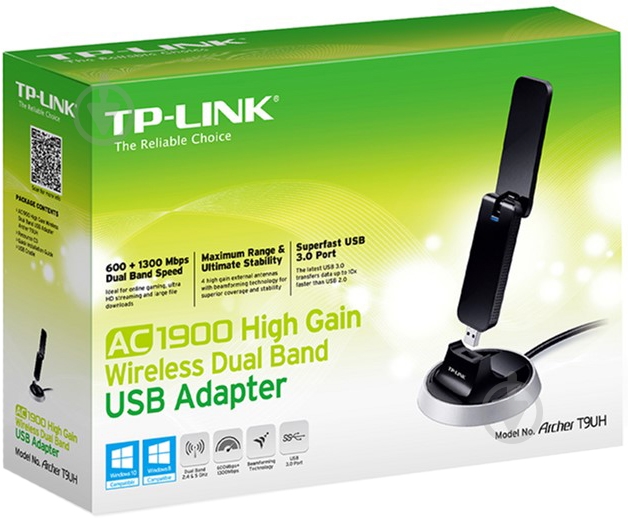 Мережевий адаптер TP-Link Archer T9UH - фото 5