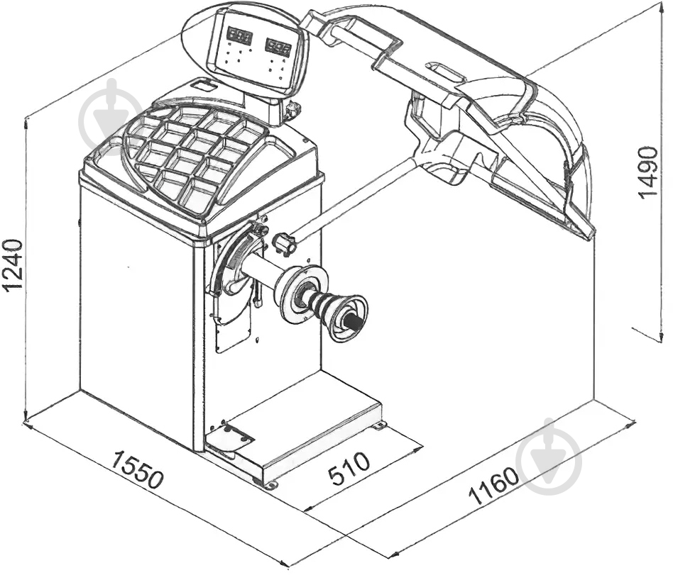 Стенд балансировочный CB67 220V - фото 5