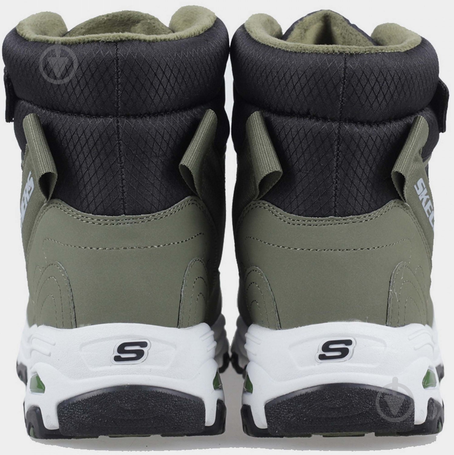 Ботинки для мальчиков Skechers D'Lites р.32 черный с зеленым - фото 4