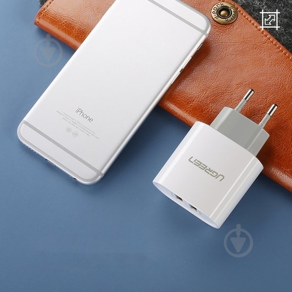 Зарядное устройство UGREEN CD104 2xUSB 3.4 A Charger White - фото 6