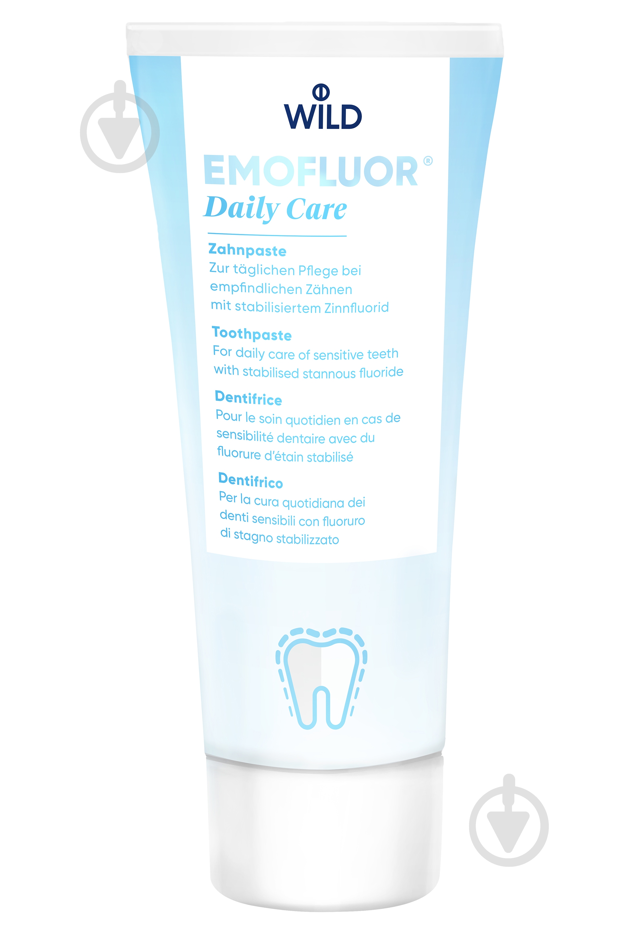 Зубная паста Emofluor Ежедневный уход 75 мл - фото 1