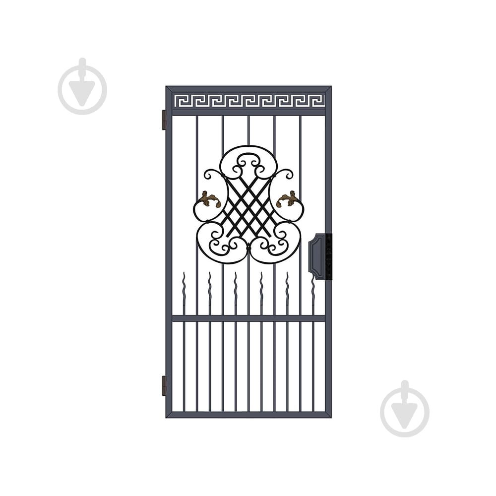 Калитка кованая КД-38 2000х1000 мм (Комплект элементов) Артдеко - фото 1 Калитка кованая КД-38 2000х1000 мм (Комплект элементов) Артдеко - фото 1