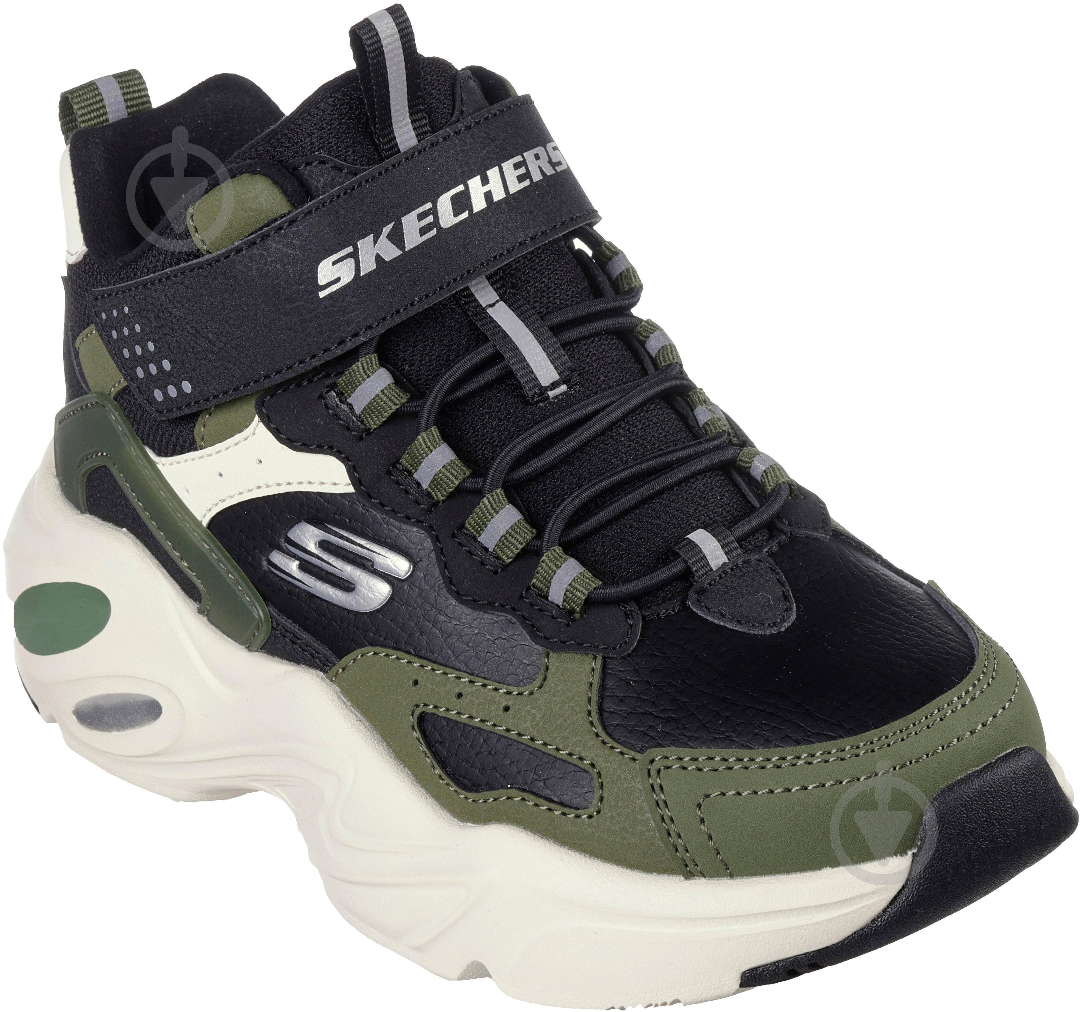 Черевики дитячі Skechers Stamina Airy р.33,5 чорний із зеленим - фото 3 Черевики дитячі Skechers Stamina Airy р.33,5 чорний із зеленим - фото 3