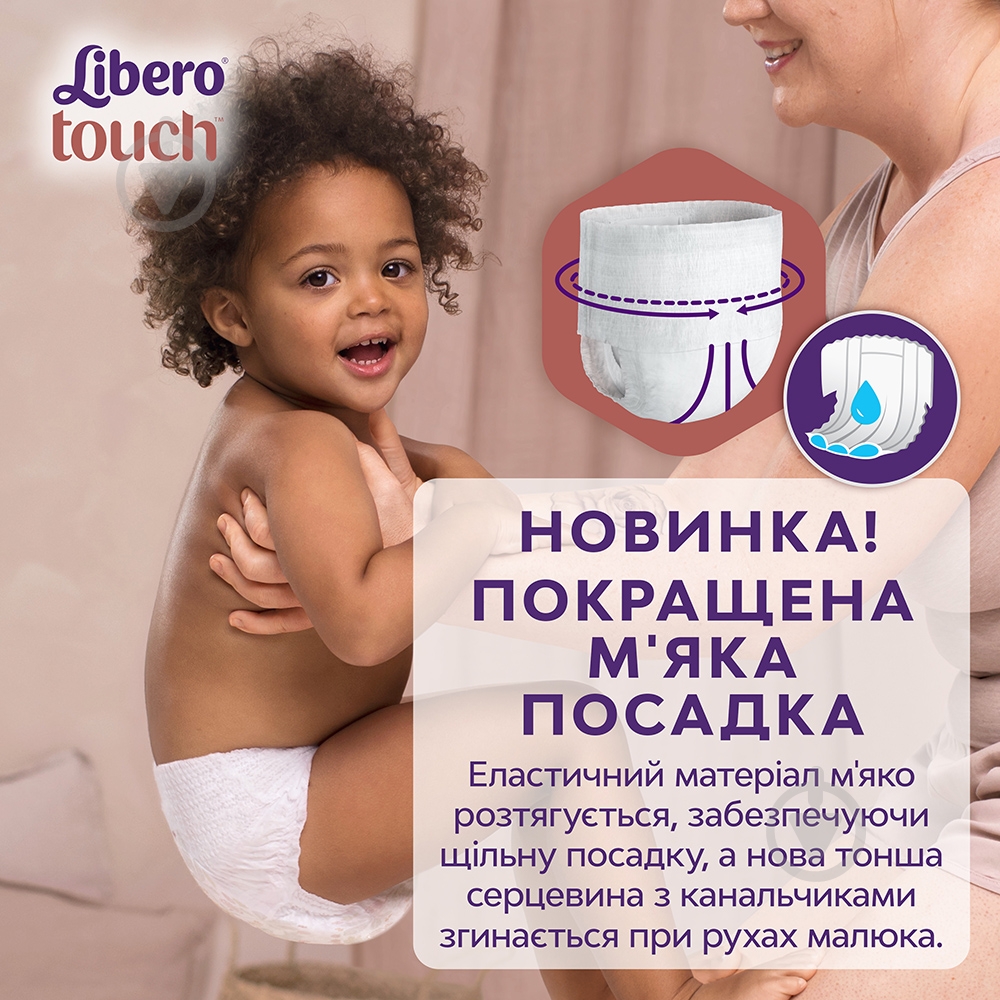 Підгузки-трусики Libero Touch 6 13-20 кг 30 шт. - фото 3 Підгузки-трусики Libero Touch 6 13-20 кг 30 шт. - фото 3