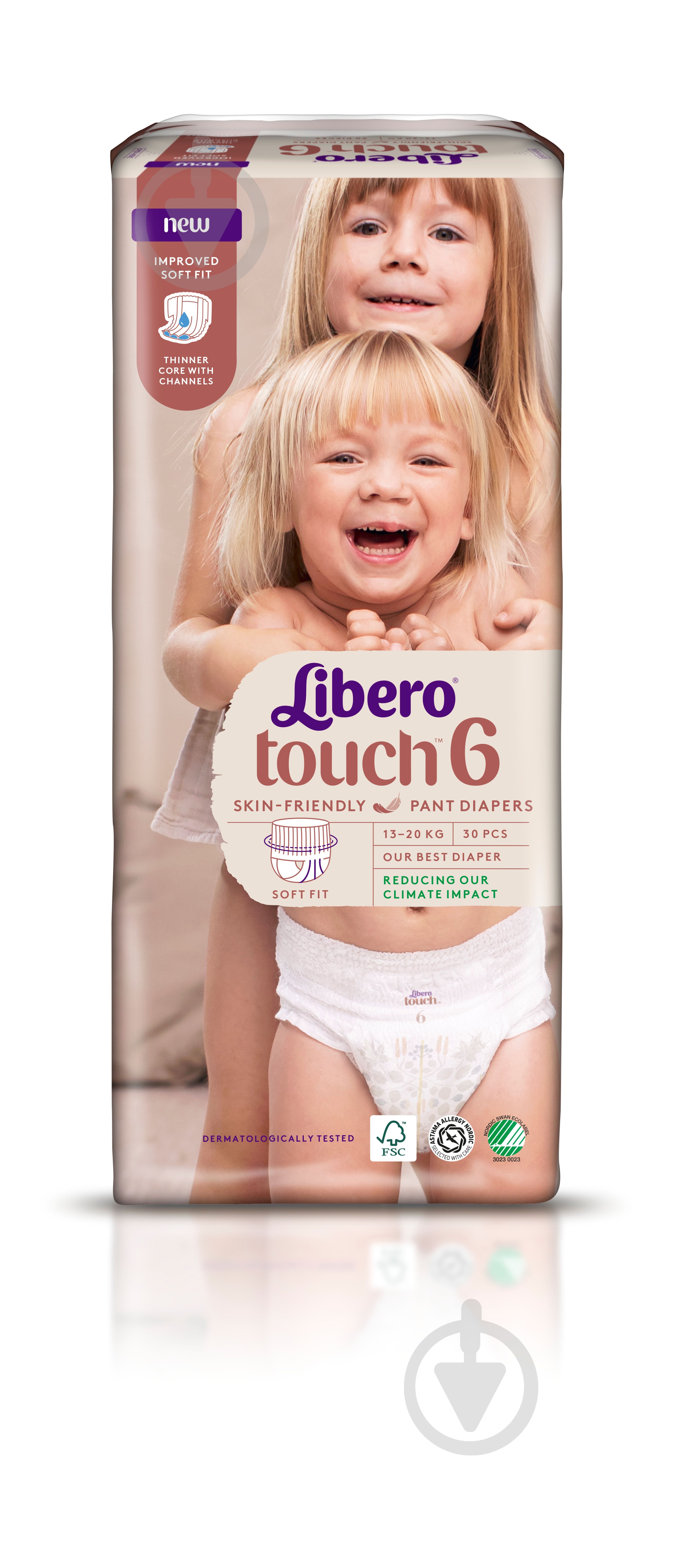 Підгузки-трусики Libero Touch 6 13-20 кг 30 шт. - фото 2 Підгузки-трусики Libero Touch 6 13-20 кг 30 шт. - фото 2