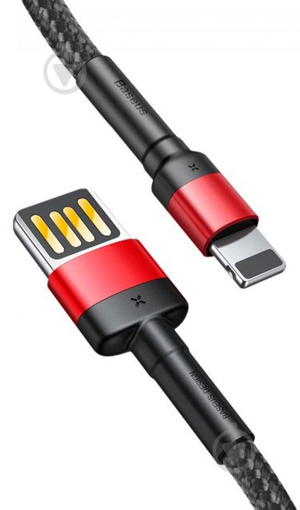 Кабель BASEUS USB to Lightning 2.4A (CALKLF-G91) 1 м чорний (1011159) - фото 2