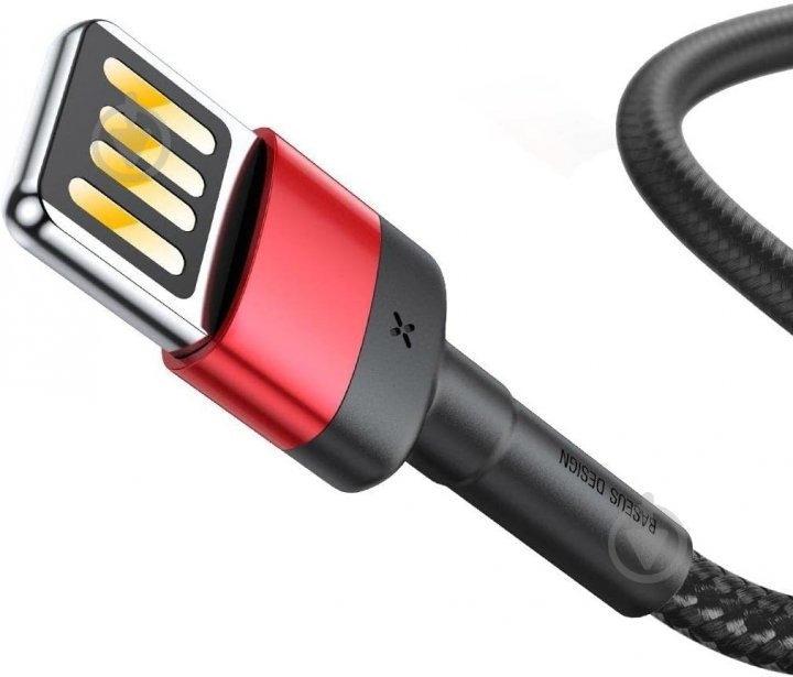 Кабель BASEUS USB to Lightning 2.4A (CALKLF-G91) 1 м чорний (1011159) - фото 3