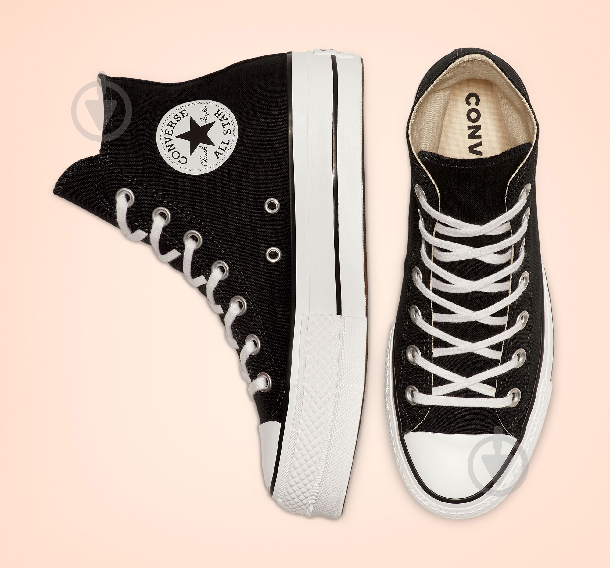 Кеды Converse CHUCK TAYLOR ALL STAR PLATFORM CANVAS 560845C р.42,5 черный - фото 4