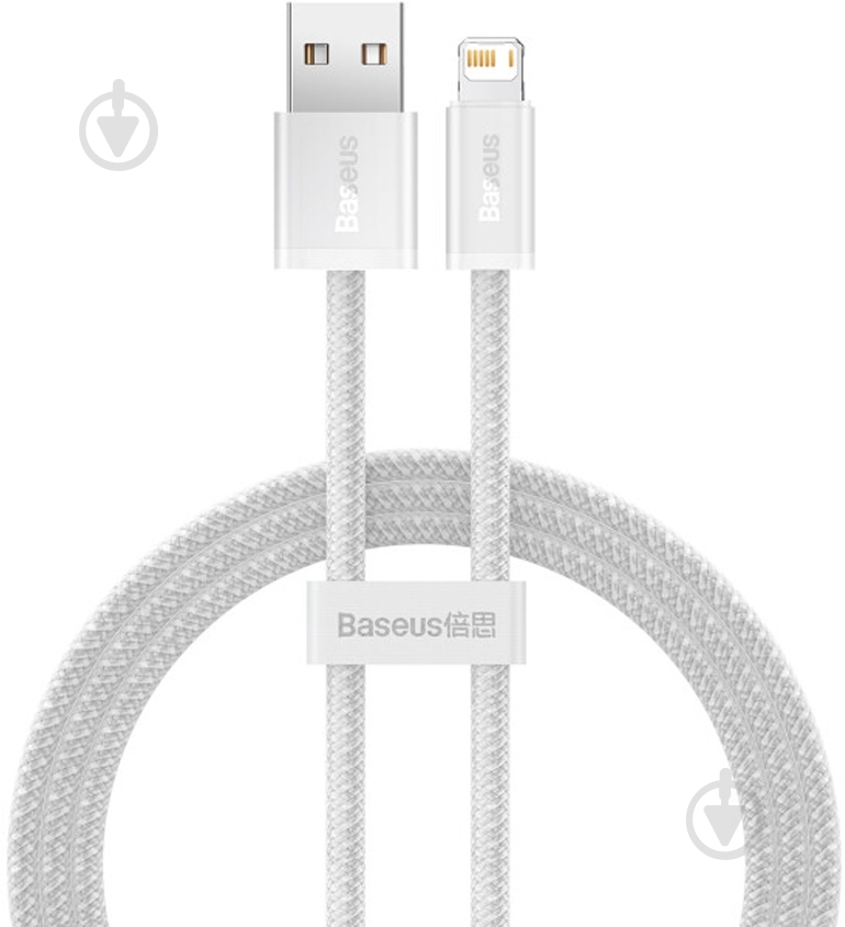 Кабель BASEUS USB to Lightning 2.4A (CALD000402) 1 м белый (1011154) - фото 1 Кабель BASEUS USB to Lightning 2.4A (CALD000402) 1 м белый (1011154) - фото 1