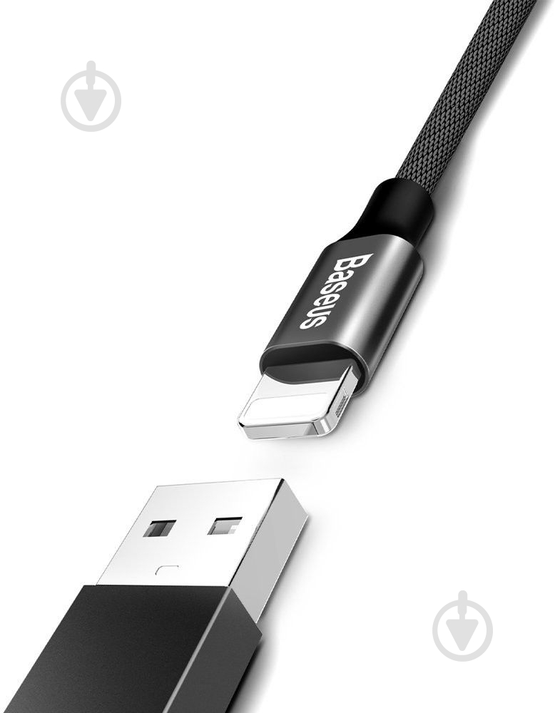 Кабель BASEUS USB to Lightning (CALYW-A01) 1,8 м черный (1011167) - фото 3