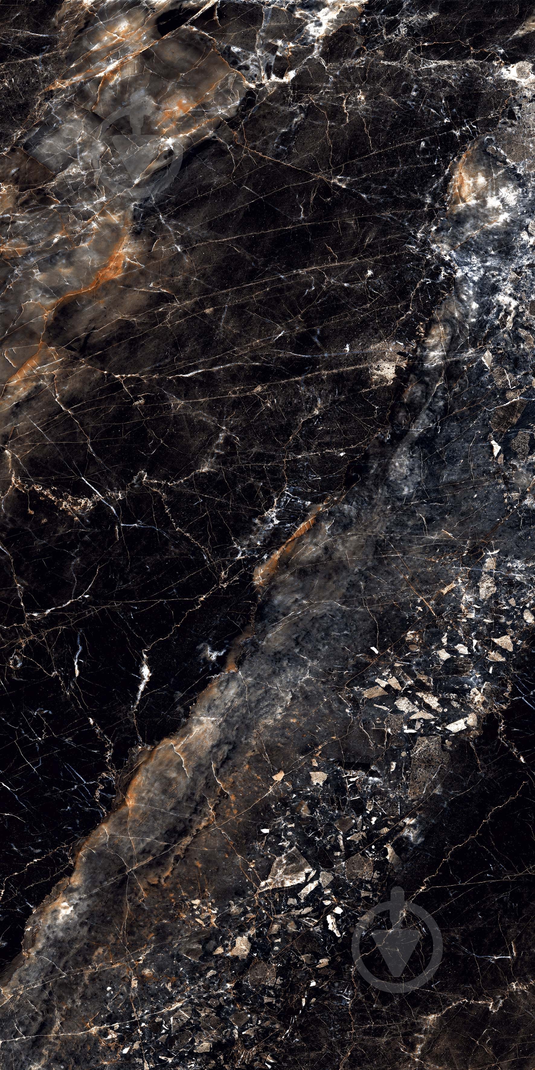Плитка Cerossa Ceramica Allure black high glossy 60x120 см - фото 5