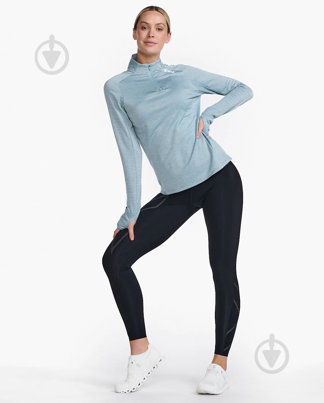 Джемпер 2XU Ignition 1/4 Zip WR6834a_CMB/WRF р.XL блакитний - фото 5
