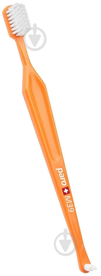 Зубная щетка Paro M39 оранжевая средней жесткости 1 шт. - фото 1