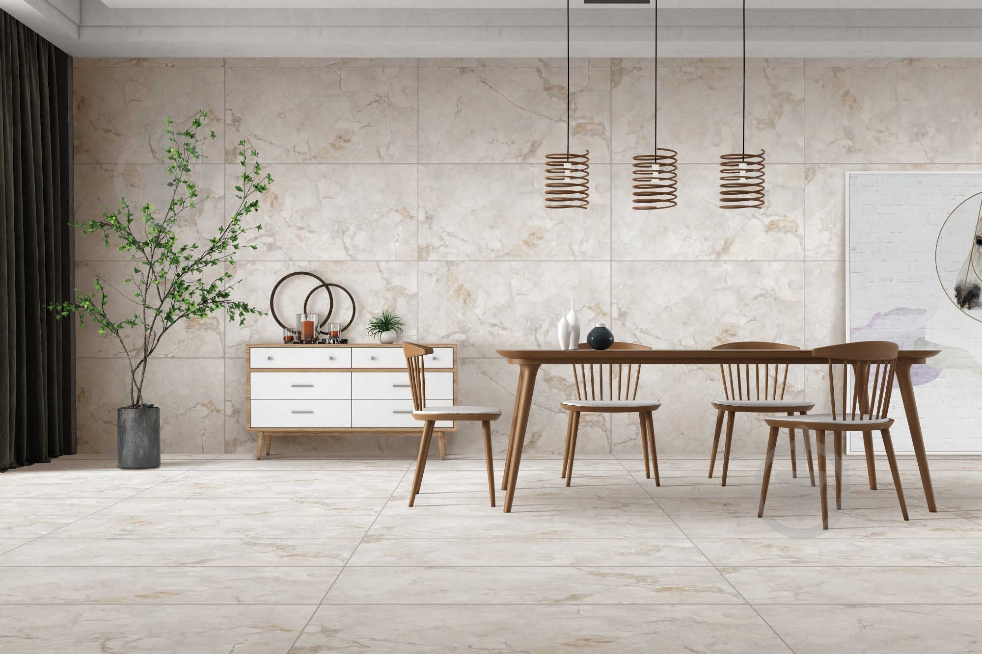 Плитка Cerossa Ceramica Horza almond sugar carving 60x120 см - фото 7