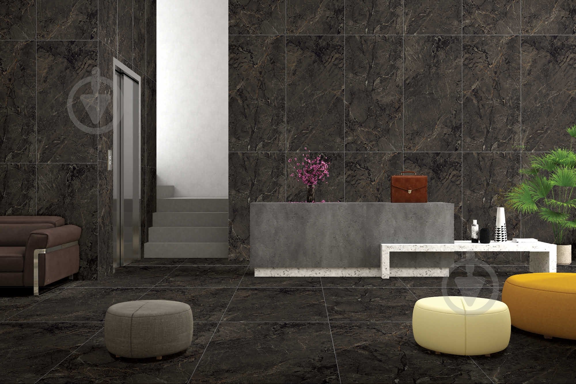 Плитка Cerossa Ceramica Mogan brown sugar carving dark 60x120 см - фото 11