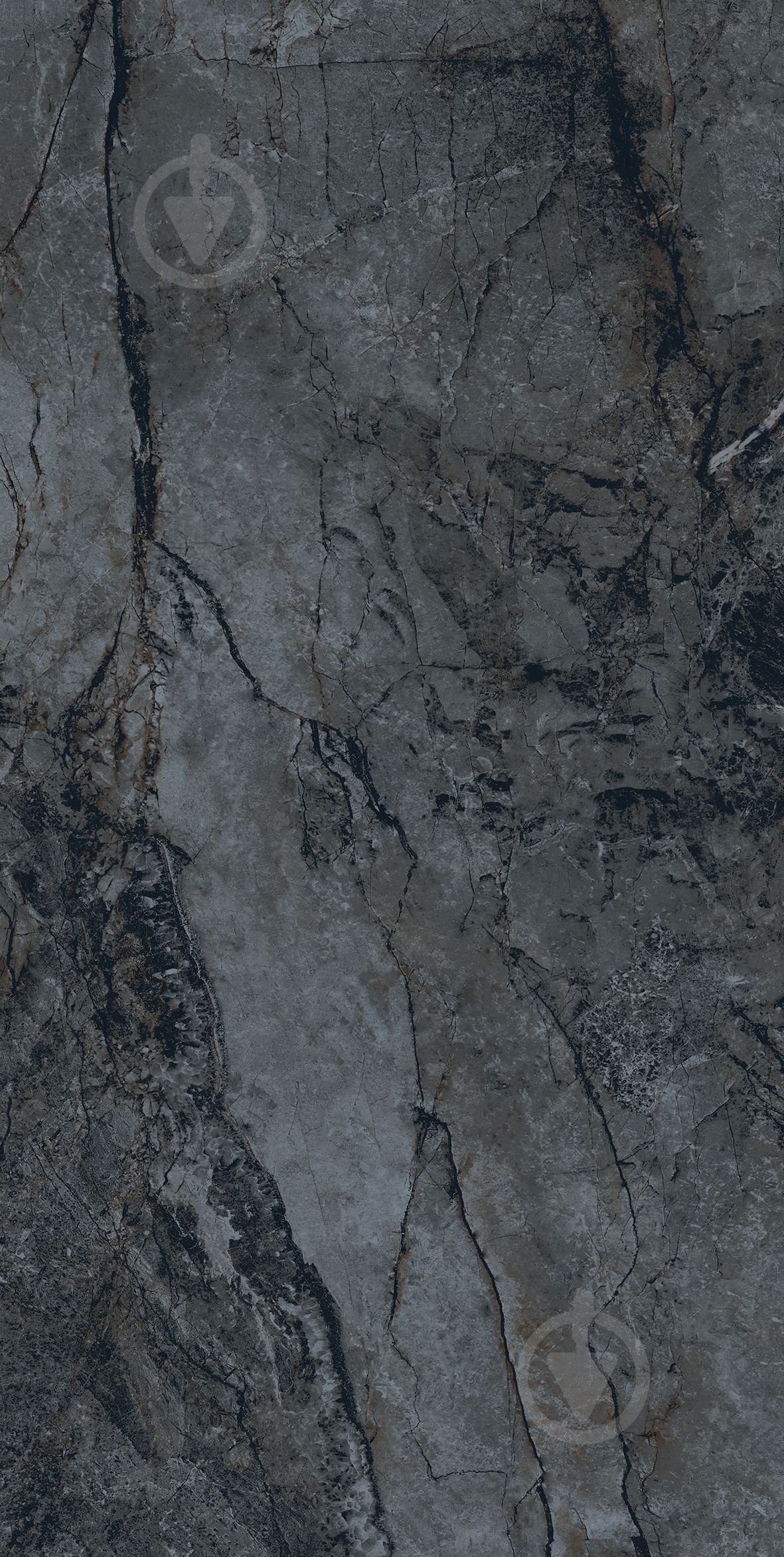 Плитка Cerossa Ceramica Rika nero sugar carving dark 60x120 см - фото 1
