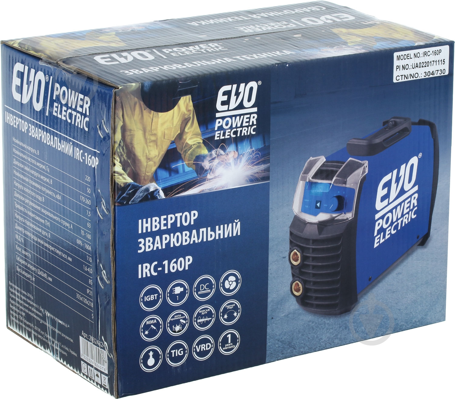 Инвертор сварочный EVO IRC-160P - фото 5