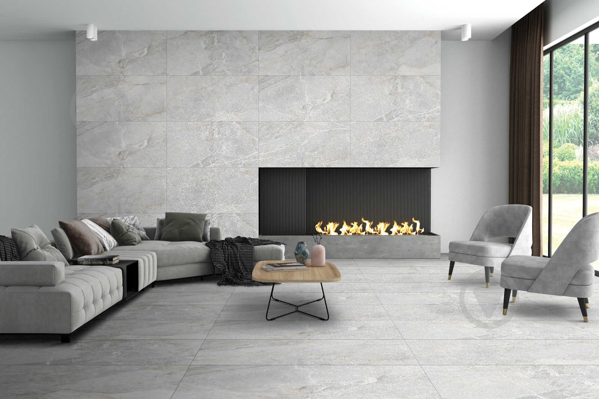 Плитка Cerossa Ceramica Rika grey sugar carving 60x120 см - фото 10