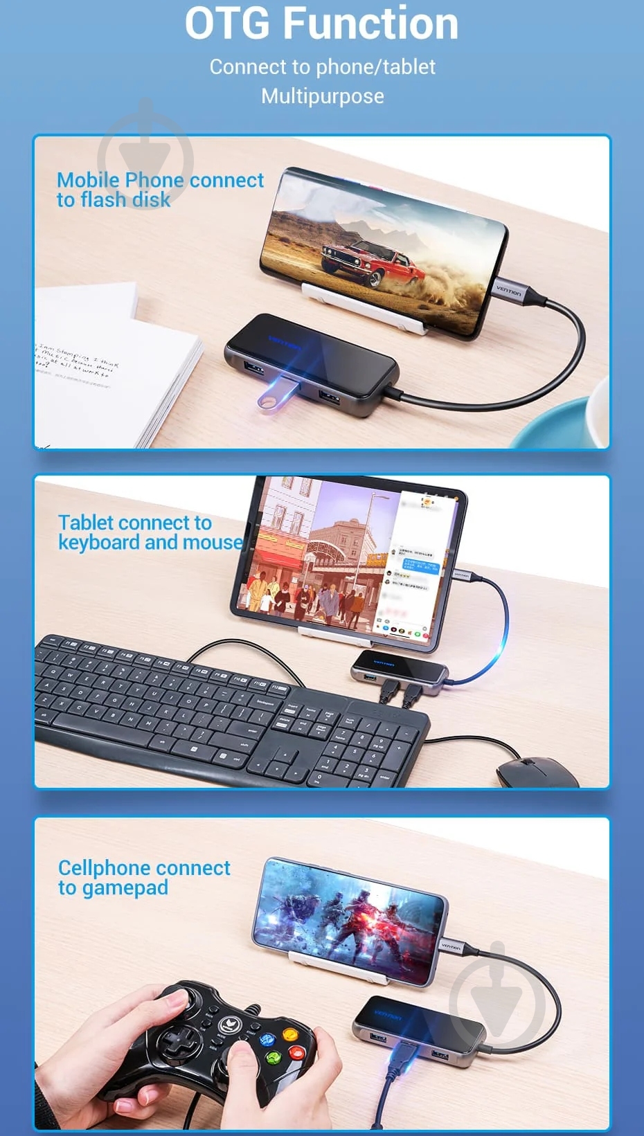 Док-станция Vention dark grey (TFFHB) - фото 9