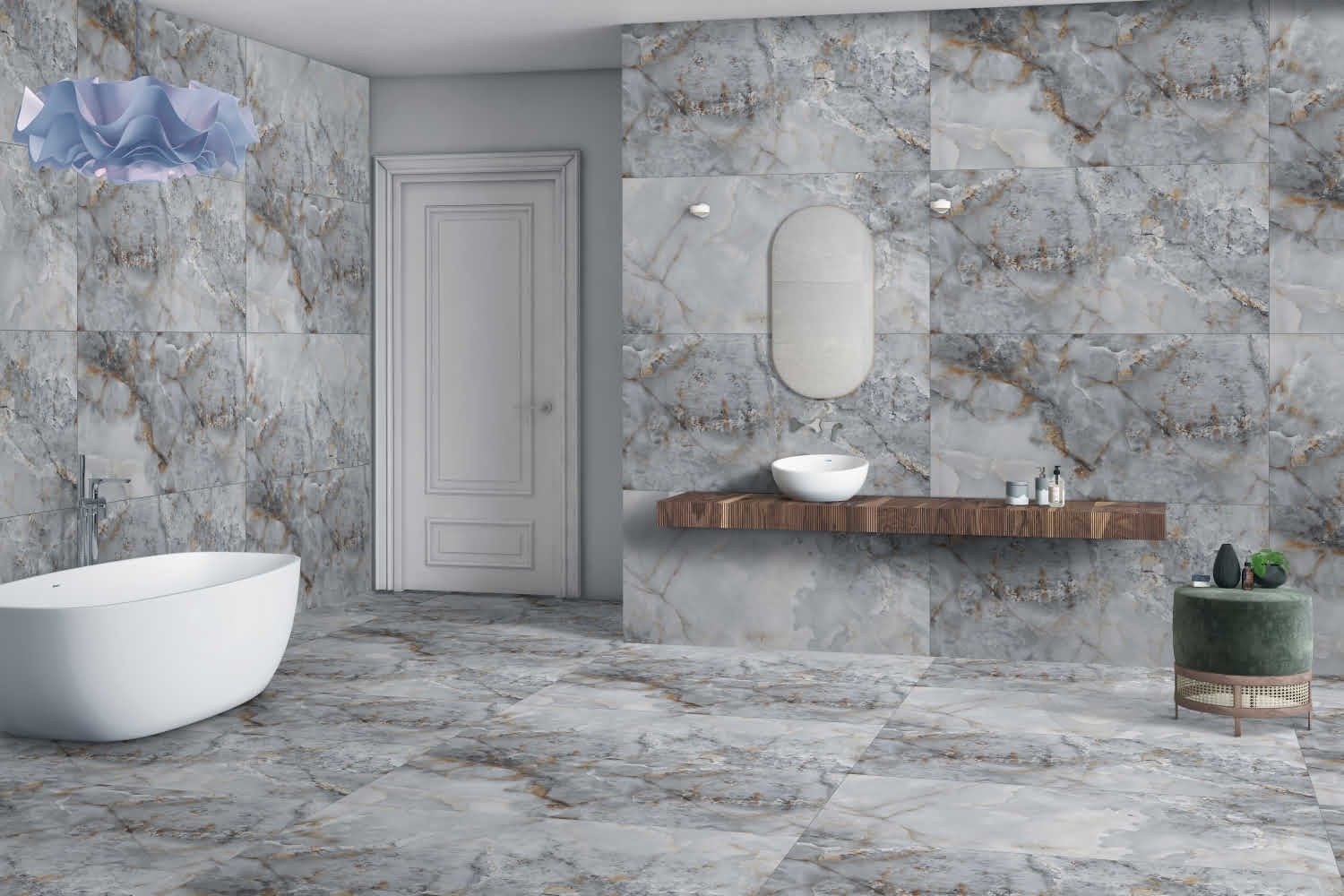 Плитка Cerossa Ceramica Vesna sky matt 60x120 см - фото 8