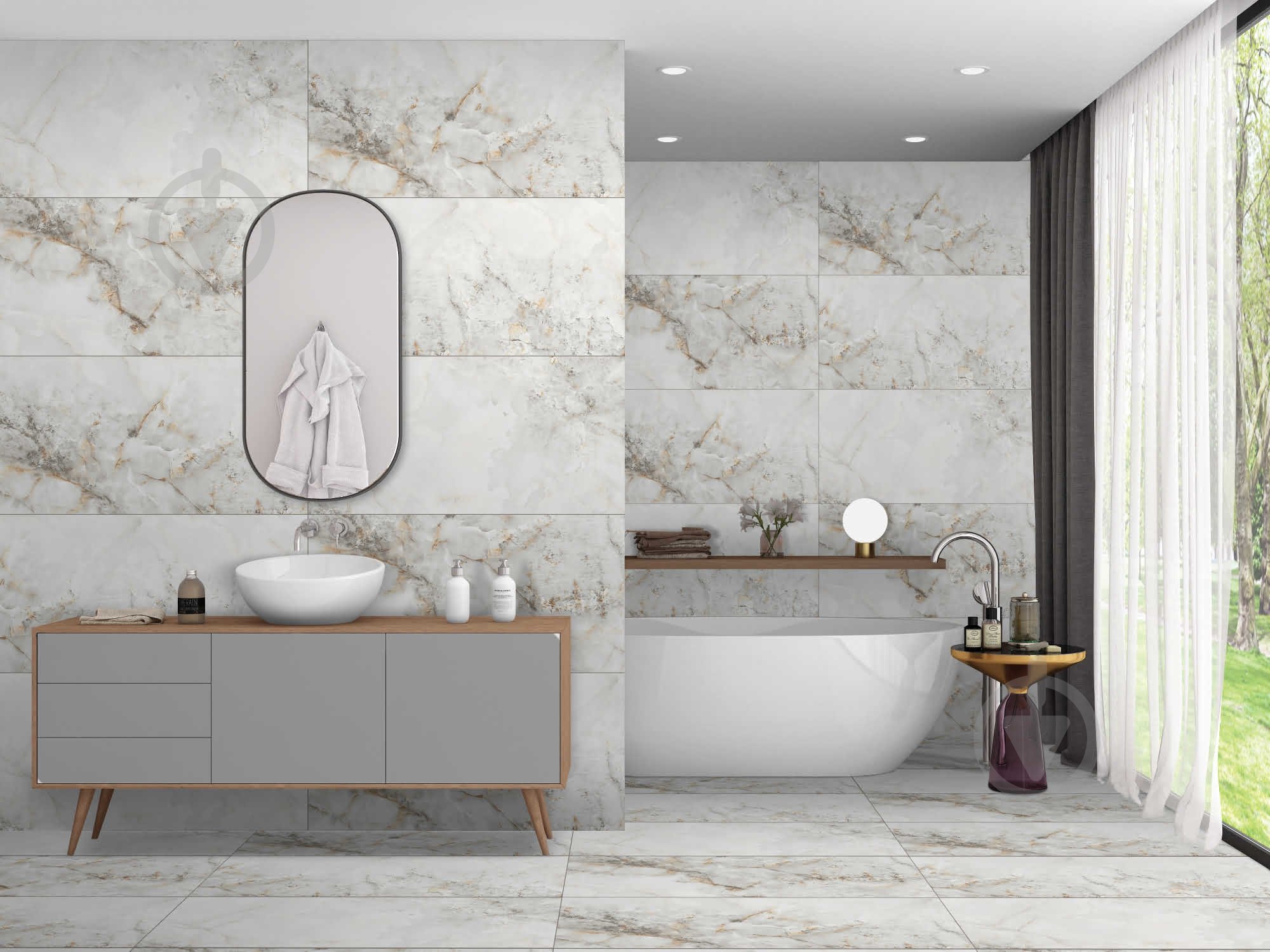 Плитка Cerossa Ceramica Vesna white matt 60x120 см - фото 8