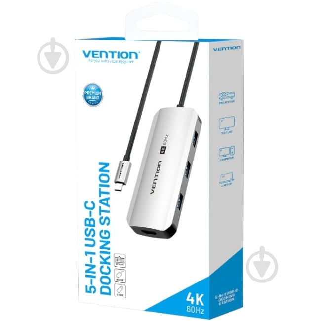 Док-станция Vention silver (TQDHB) - фото 3 Док-станция Vention silver (TQDHB) - фото 3