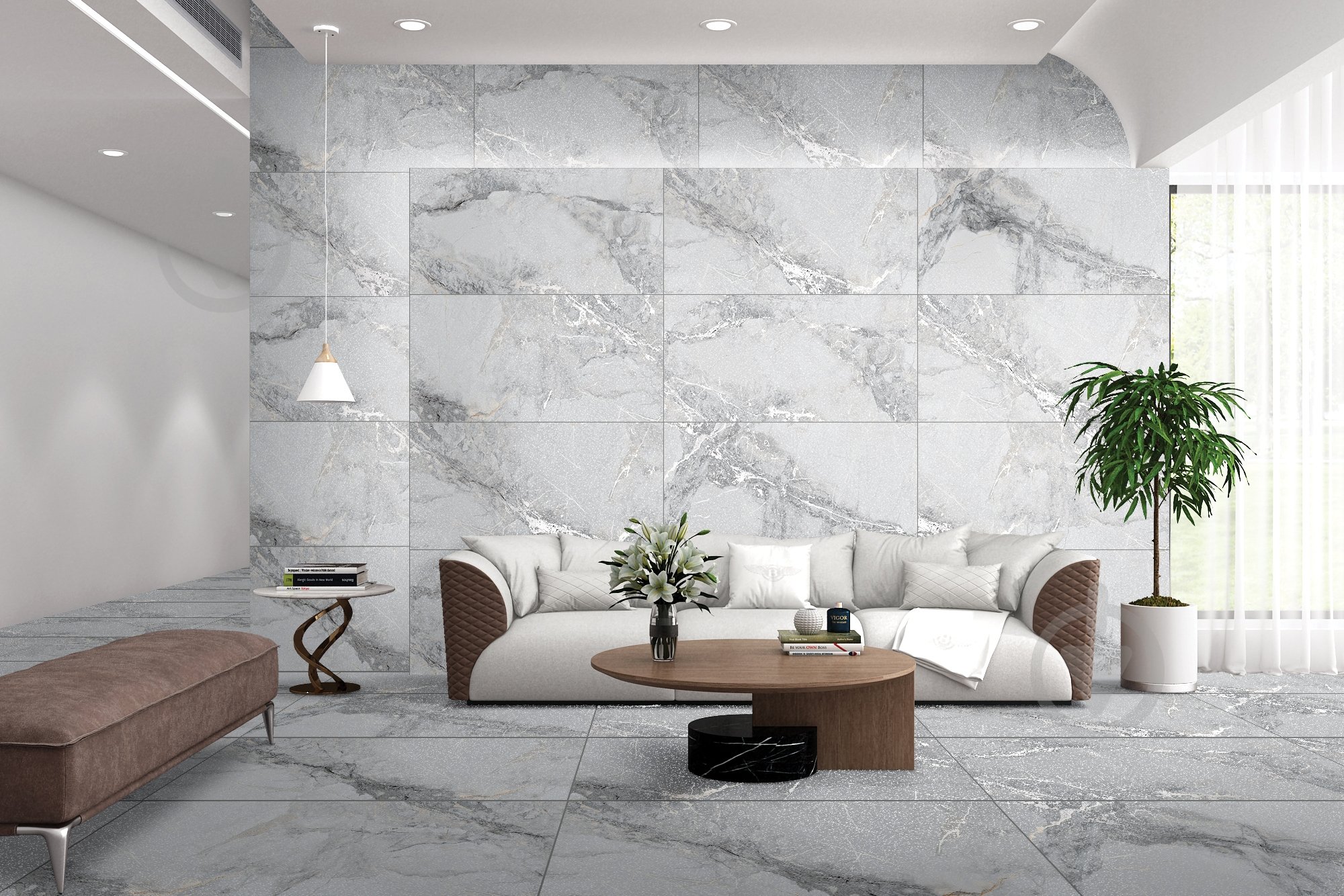 Плитка Cerossa Ceramica Zorya white sugar carving 60x120 см - фото 9