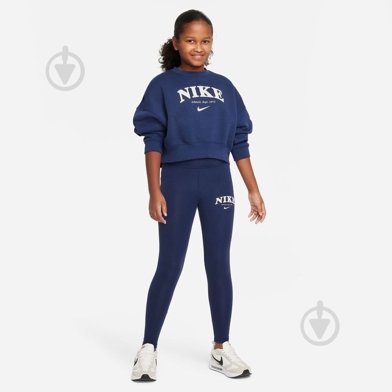 Лосины Nike FD0889-410 р.L темно-синий - фото 4 Лосины Nike FD0889-410 р.L темно-синий - фото 4