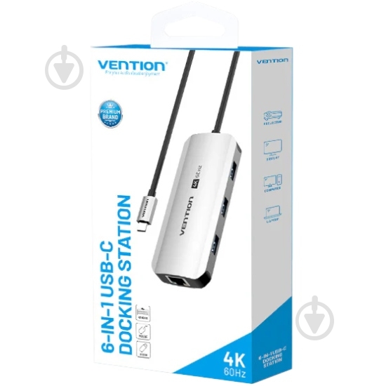 Док-станция Vention silver (TQHHB) - фото 3 Док-станция Vention silver (TQHHB) - фото 3