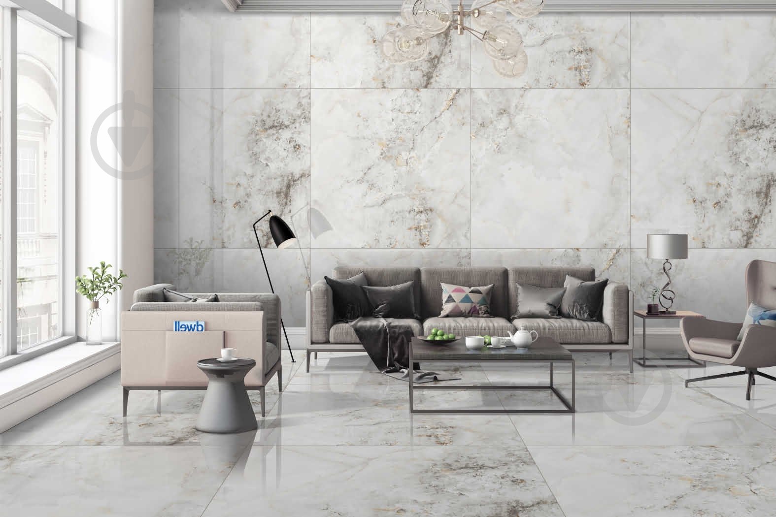 Плитка Cerossa Ceramica Vesna white polished 120x120 см - фото 5