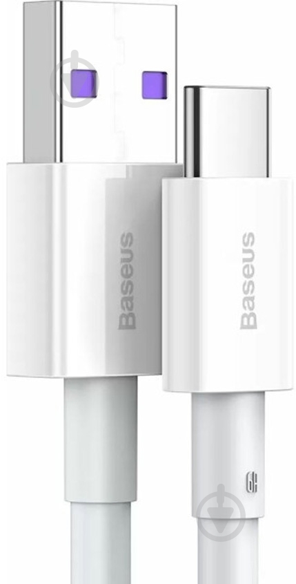 Кабель BASEUS USB to Type-C 66W (CATYS-02) 1 м белый (1011189) - фото 2