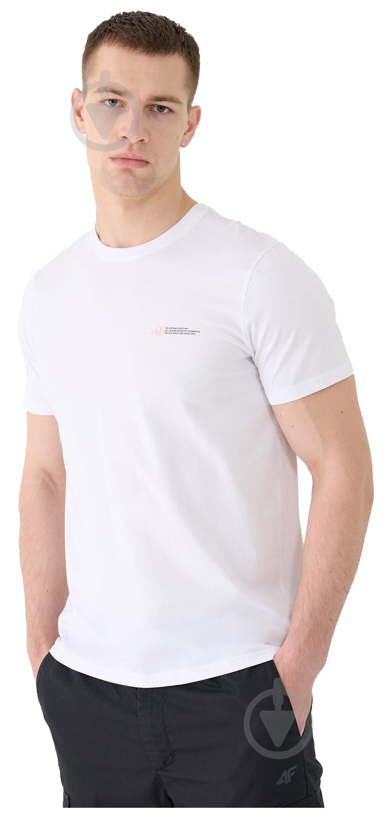 Футболка 4F TSHIRT M2003 р.L білий - фото 2 Футболка 4F TSHIRT M2003 р.L білий - фото 2