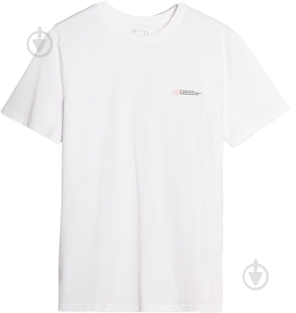 Футболка 4F TSHIRT M2003 р.L білий - фото 1 Футболка 4F TSHIRT M2003 р.L білий - фото 1