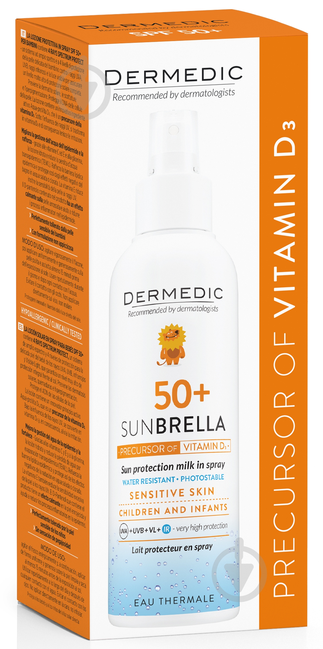 Спрей солнцезащитный Dermedic Sunbrella SPF50+ для детей 150 мл - фото 2
