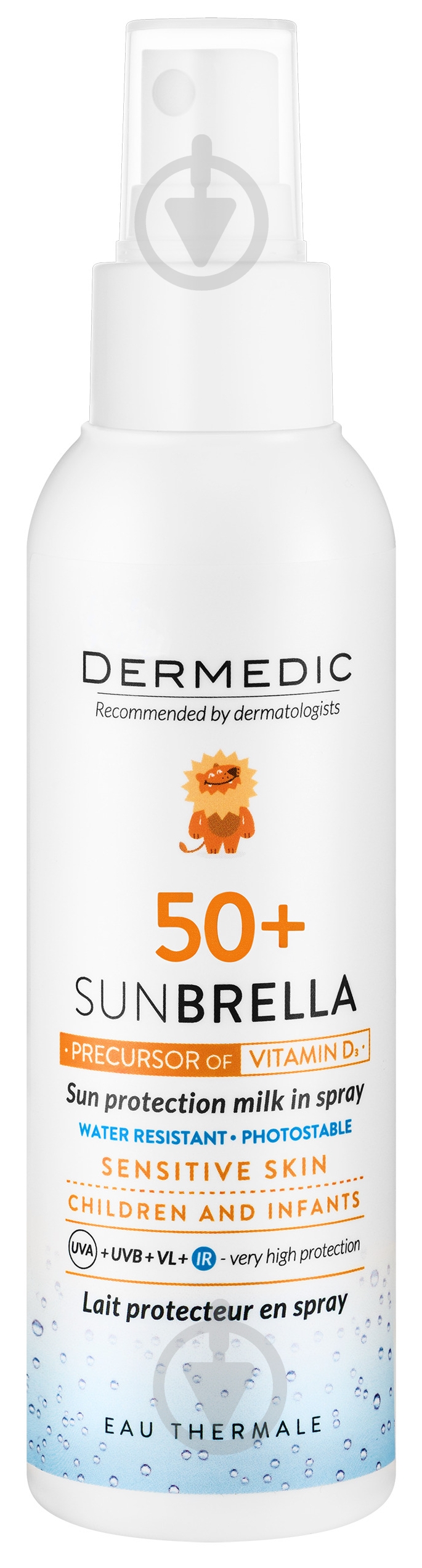 Спрей солнцезащитный Dermedic Sunbrella SPF50+ для детей 150 мл - фото 1