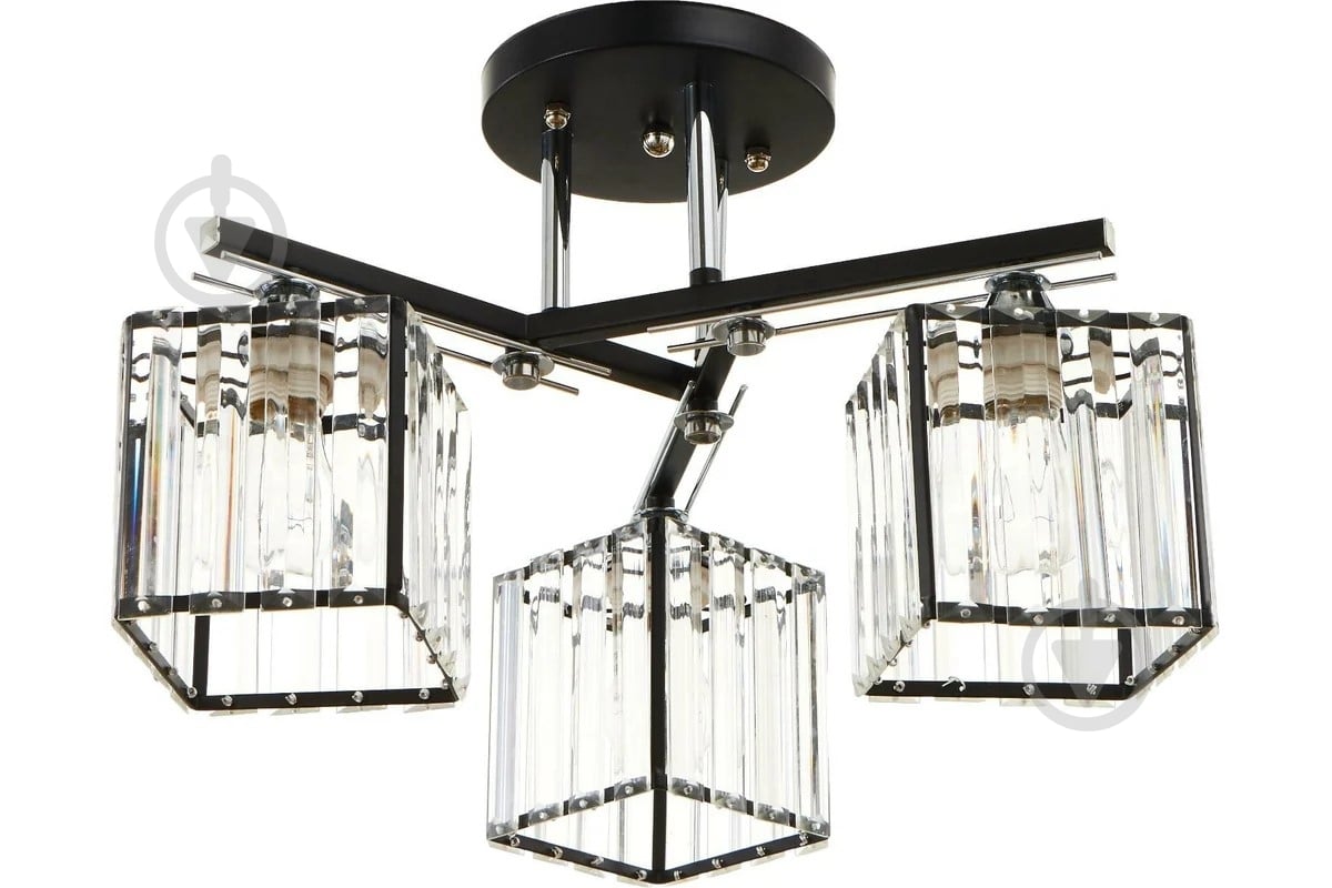ВІТРИНА! Люстра стельова Focus Light 3x60 Вт E27 чорний 3252/3 - фото 1