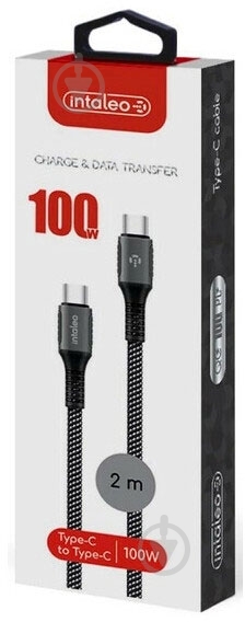 Кабель Intaleo Type-C to Type-C 100W (CBGPD100WTT2) 2 м серый (1007497) - фото 2 Кабель Intaleo Type-C to Type-C 100W (CBGPD100WTT2) 2 м серый (1007497) - фото 2