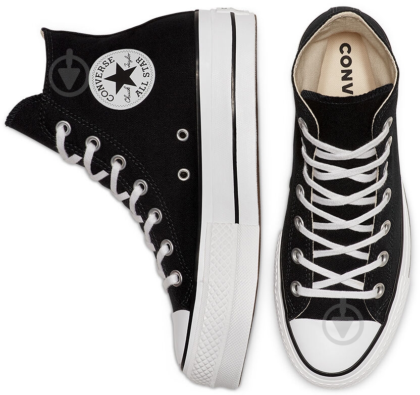Кеды Converse CHUCK TAYLOR ALL STAR PLATFORM CANVAS 560845C р.41 черный - фото 8