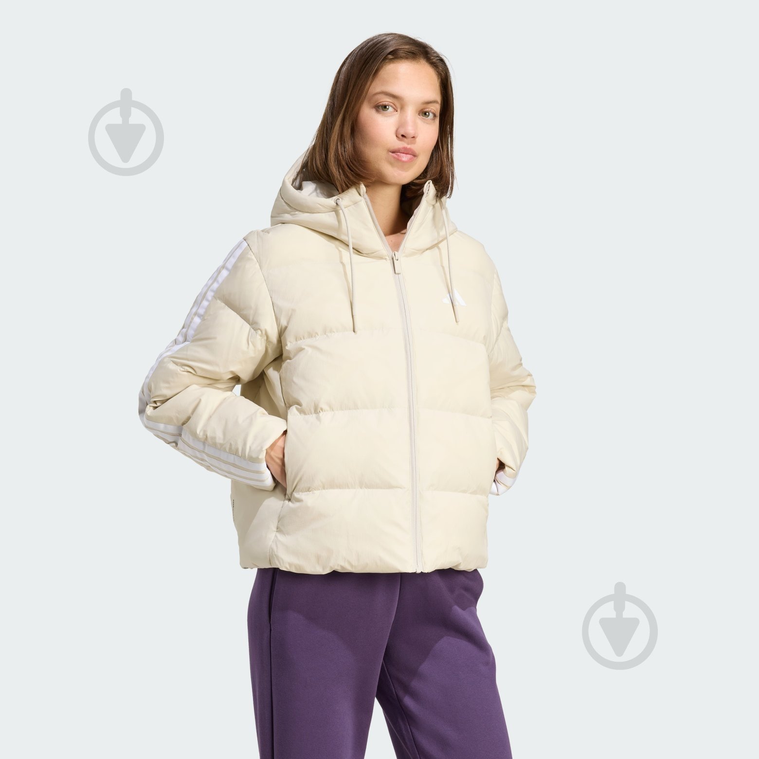 Пуховик женский зимний Adidas W ESS 3S P D HO JM4107 р.XS серый - фото 3